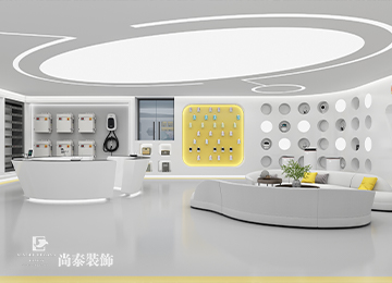 科技展廳設(shè)計：200平米現(xiàn)代科技風(fēng)展廳裝修設(shè)計案例